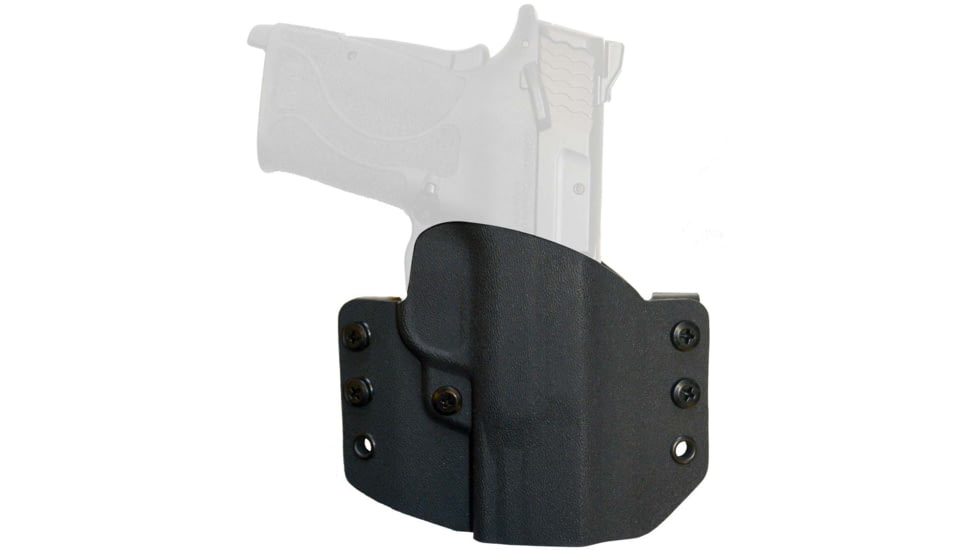 Comp-Tac OWB Concealed Kydex Warrior Holster,SW MP Shield 9mm .40 TLR-6,Right Hand, Black, 739189126712