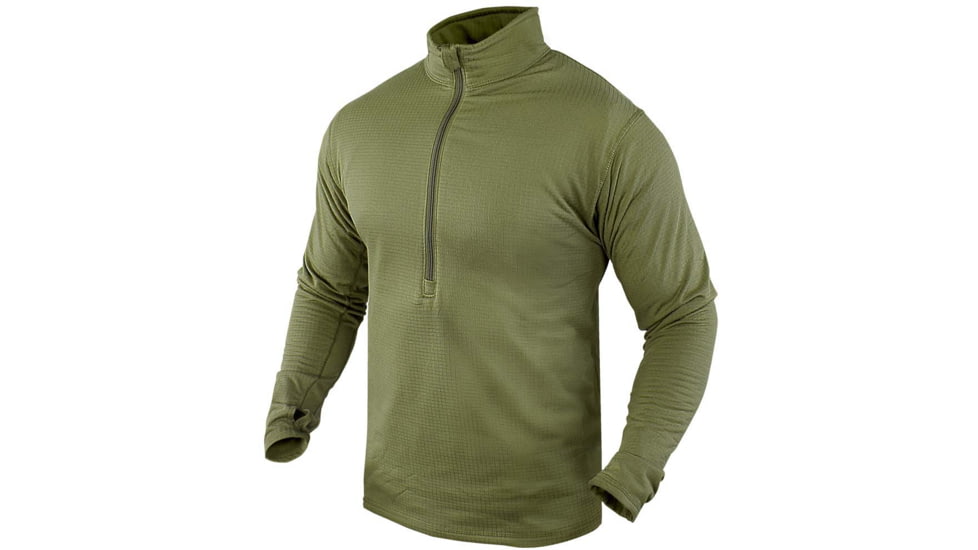 Condor Outdoor - Base II Zip Pullover - Olive Drab, M 603-001-M