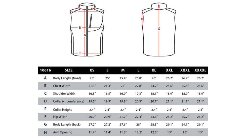 Condor Outdoor Core Softshell Vest - Black 10616-002-L