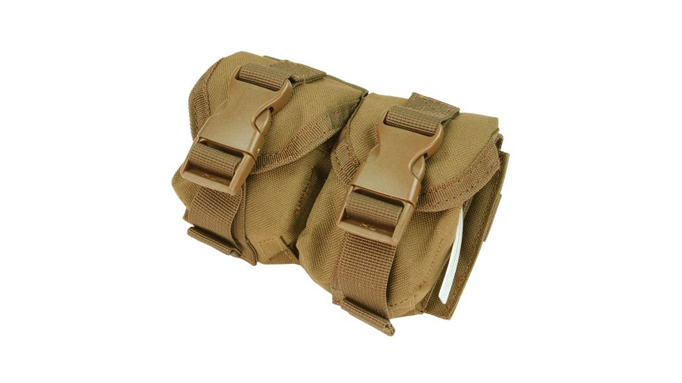 Condor Outdoor Double Frag Grenade Pouch, Coyote Brown, MA14-498