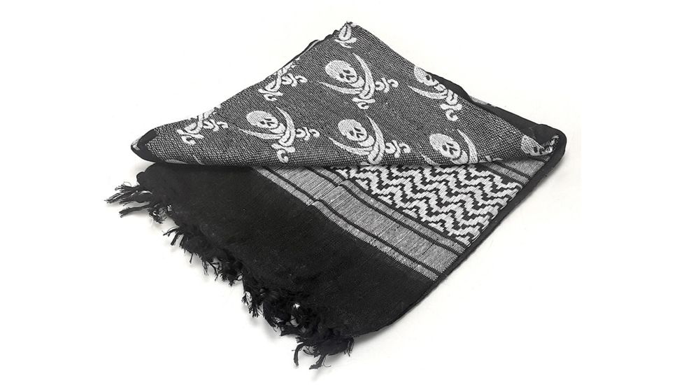 Condor Outdoor Shemagh 100% Cotton, Black/White Pirate, 201-P005