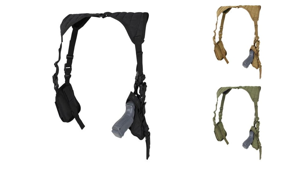 Condor Vertical Shoulder Holster, Black, Coyote Brown, Olive Drab
