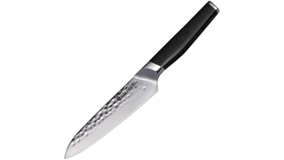 Cool Hand G10 Hammered Utility Knife, 9.5in Overall, 5in, Hammered 440C Blade, Black G10 Handle, 7195CG10