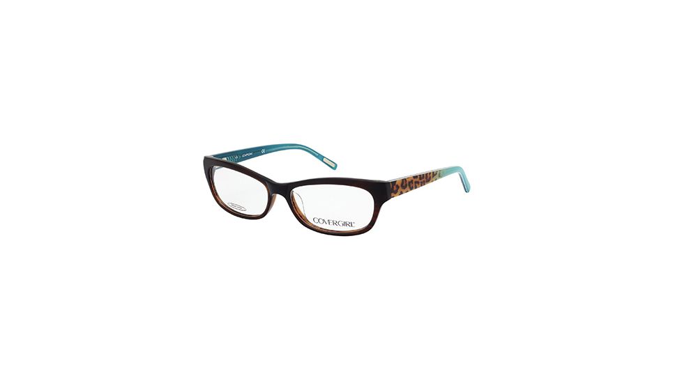 Cover Girl CG0512 Eyeglass Frames - Shiny Dark Brown Frame Color