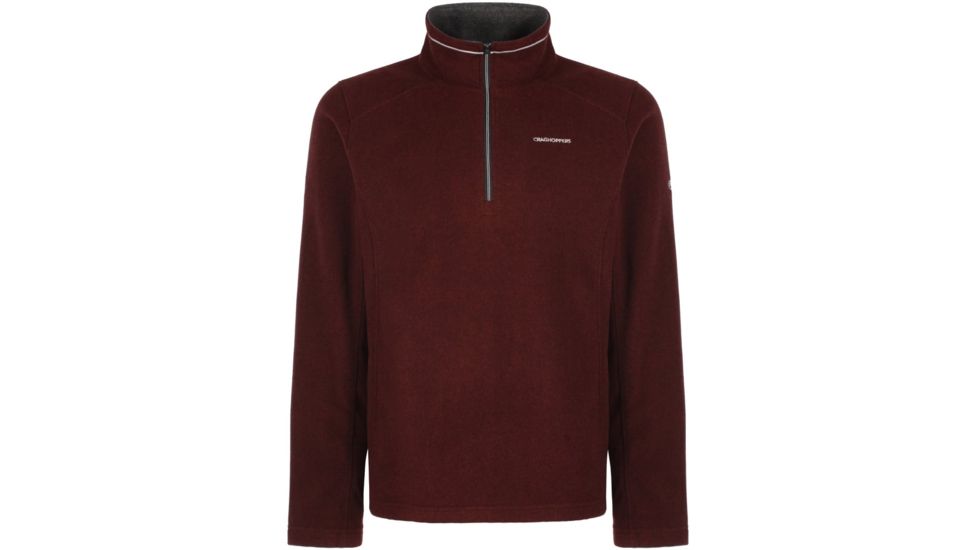 Crag Hoppers Corey Half Zip Jacket - Men's -Oxblood-X-Large
