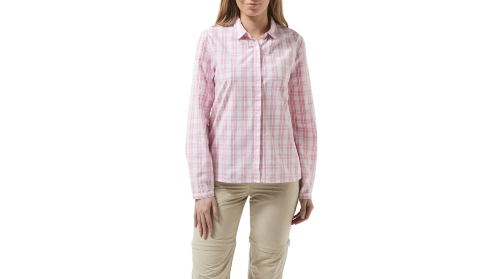 Craghoppers Candelo Shirt, Eng Rose Chk, 10, CWS470-4IW14L