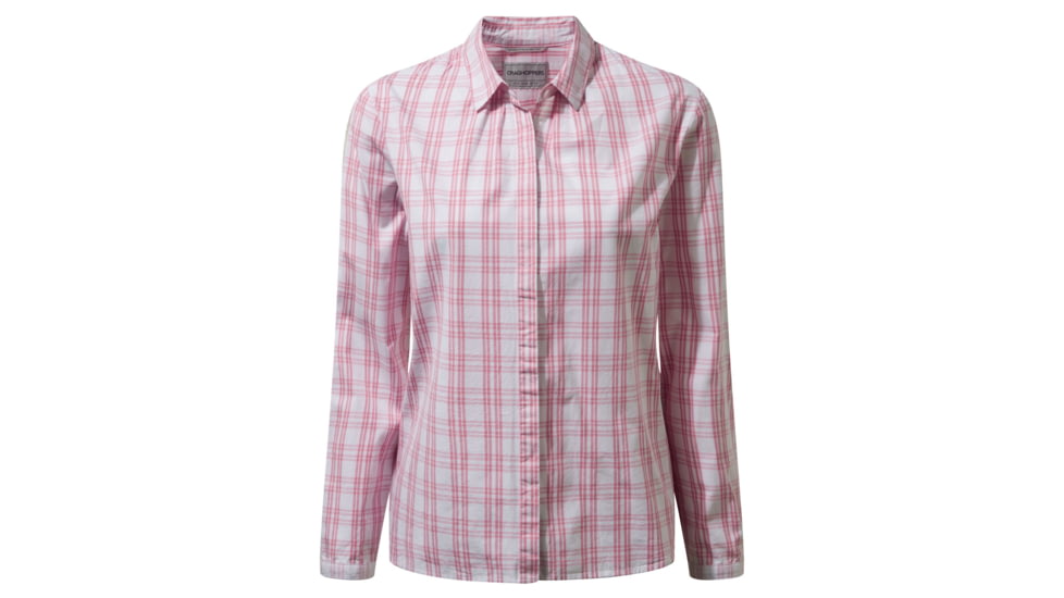Craghoppers Candelo Shirt, Eng Rose Chk, 10, CWS470-4IW14L