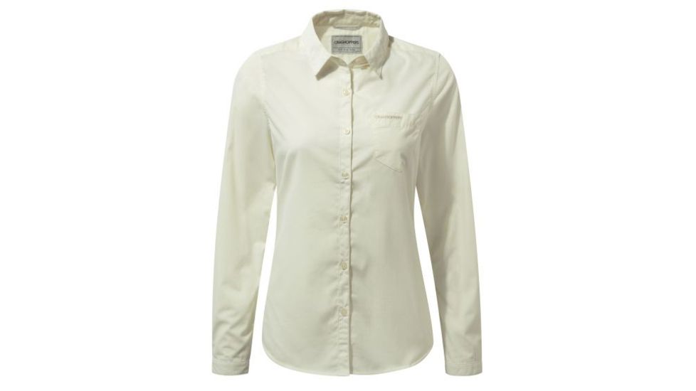 Craghoppers Kiwi Long Sleeve Shirt, Sea Salt, 4, CWS462-33A08L