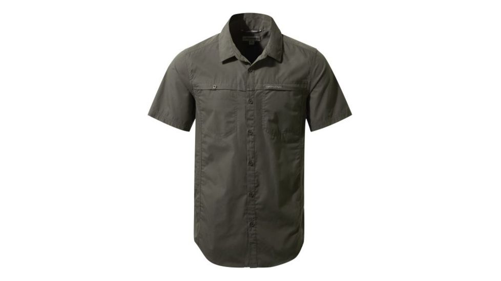 Craghoppers Kiwi Trek Short Sleeve Shrt, Ashen, S, CMS476-08B50