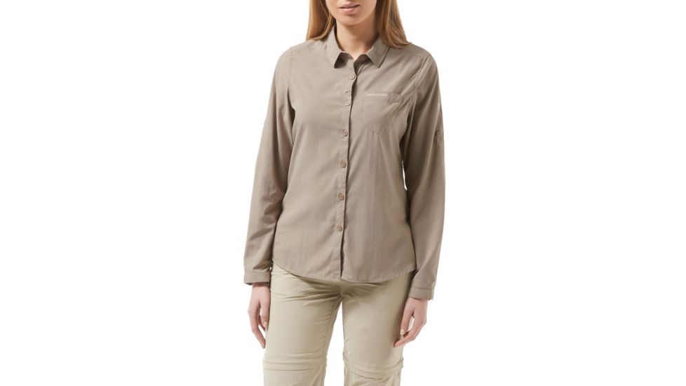 Craghoppers NL Bardo Long Sleeve Shirt, Mushroom, 4, CWS472-73T08L