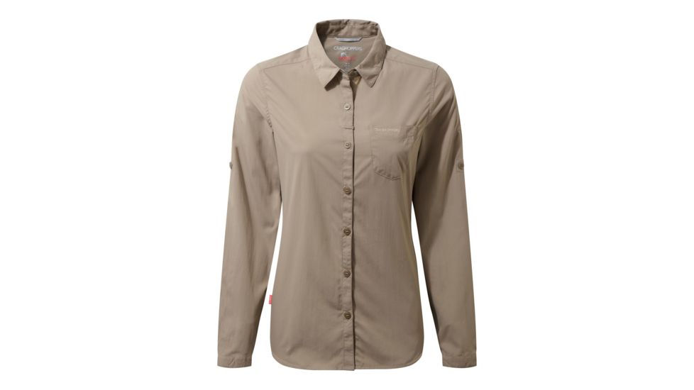 Craghoppers NL Bardo Long Sleeve Shirt, Mushroom, 4, CWS472-73T08L