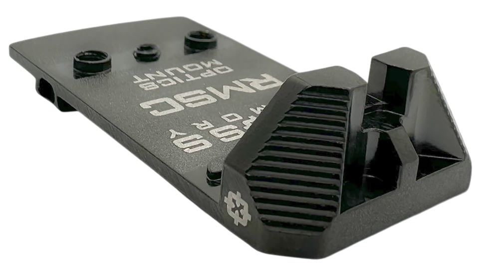 Cross Armory Rear Sight Dove Tail Adapter Plate, RMSc, Black, CRDVADAPTER