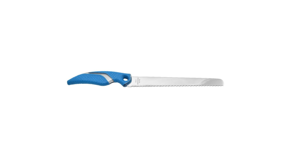 Cuda 9in Titanium Bonded Chunk Knive, Titanium Bonded Blade, Non-Slip Cuda Scale Pattern Grips, 18830