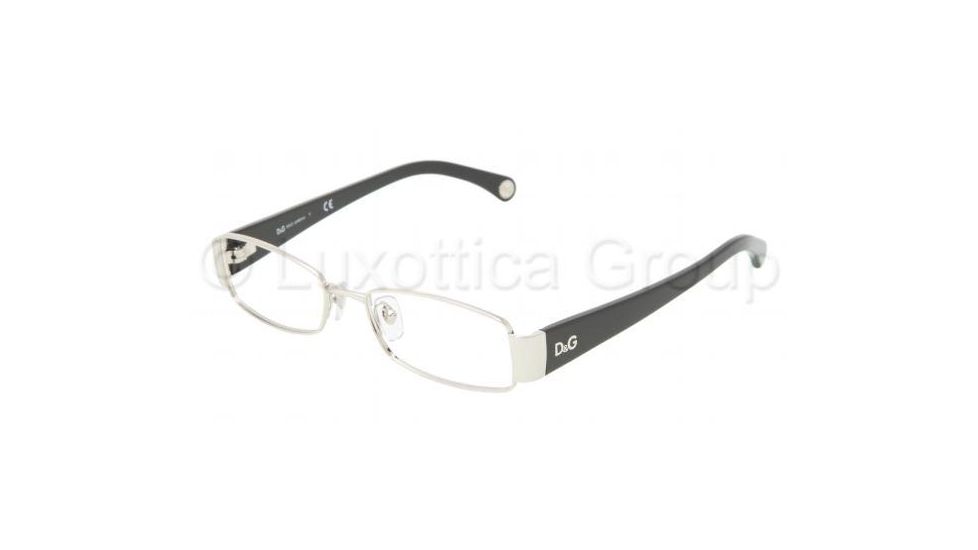 D&amp;G DD 5072 Eyeglasses Styles Silver Frame w/Non-Rx 51 mm Diameter Lenses, 061-5116