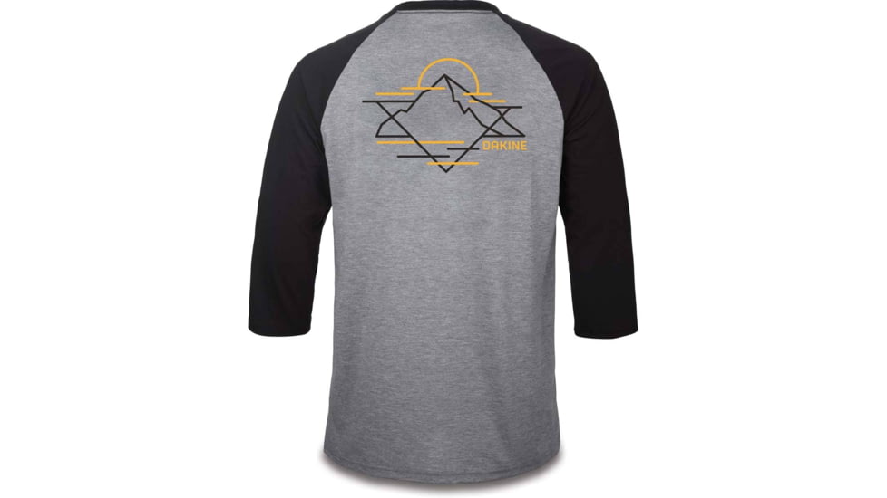 Dakine Alpine 3/4 Raglan Tech T-Shirt - Mens, Black, Medium, 10002862-BLACK-M