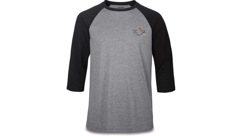 Dakine Alpine 3/4 Raglan Tech T-Shirt - Mens, Black, Medium, 10002862-BLACK-M