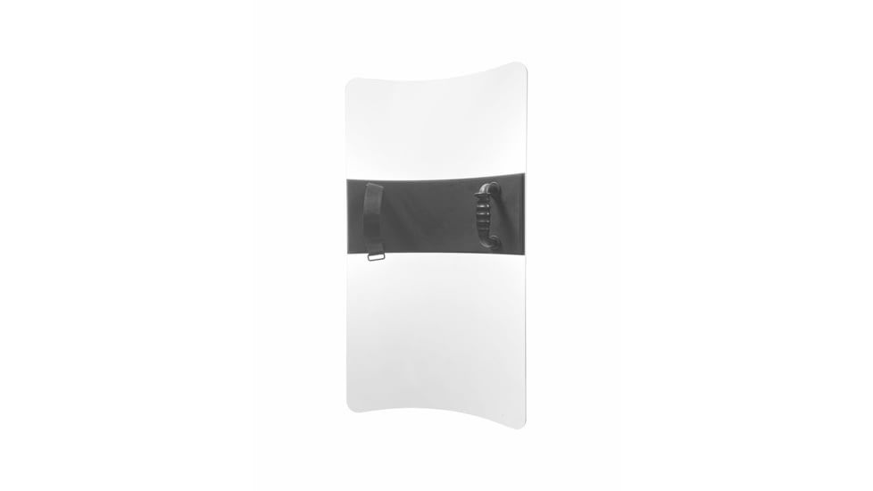 Damascus Protective Gear Rectangle Riot Shield, 36in H x 20in W x 0.15in Thick, Clear, DRS3