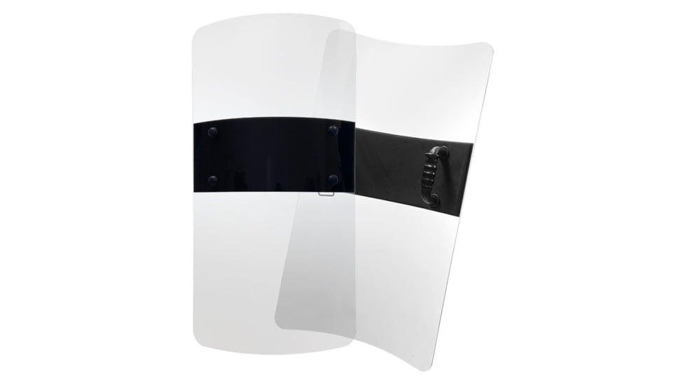 Damascus Protective Gear Rectangle Riot Shield, 36in H x 20in W x 0.15in Thick, Clear, DRS3