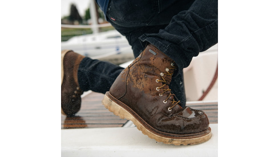 Danner Cedar River Moc 8in Aluminum Toe Work Shoes - Mens, Brown, 7 US, EE, 14303-7EE
