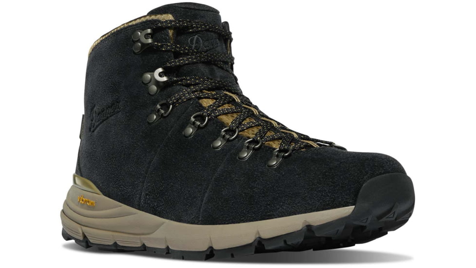 Danner Mountain 600 4.5 in Hiking Boots - Mens, Wide, Black/Khaki, 10.5, 62287-10.5D