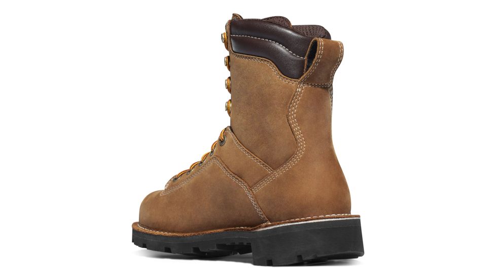 Danner Quarry USA 8in 400G Insulation Non-Metallic Toe Boots, Distressed Brown, 14EE, 17321-14EE