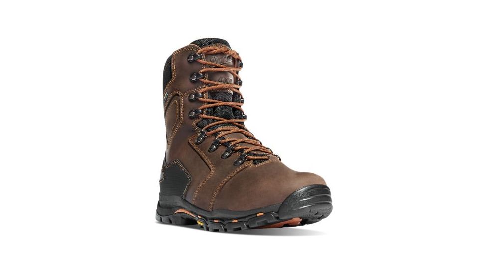 Danner Vicious 8in 400G Insulation Non-Metallic Toe Boots, Brown, 13D, 13874-13D