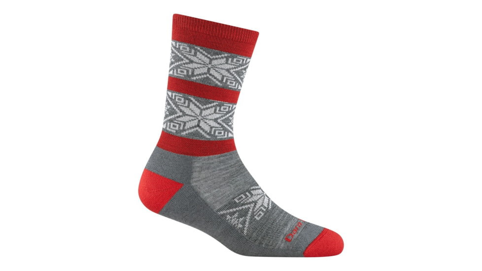 Darn Tough Elsa Crew Lightweight with Cushion Socks - Womens, Gray, Large, 6129-GRAY-L-DARN