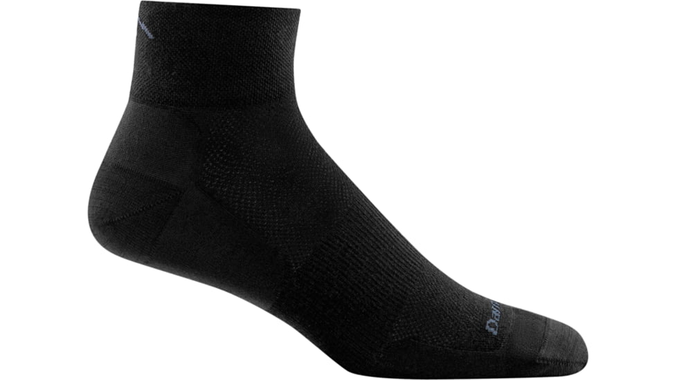 Darn Tough Pursuit 1/4 Ultra-Light Sock - Mens, Black, Medium, 7003-BLACK-M-DARN