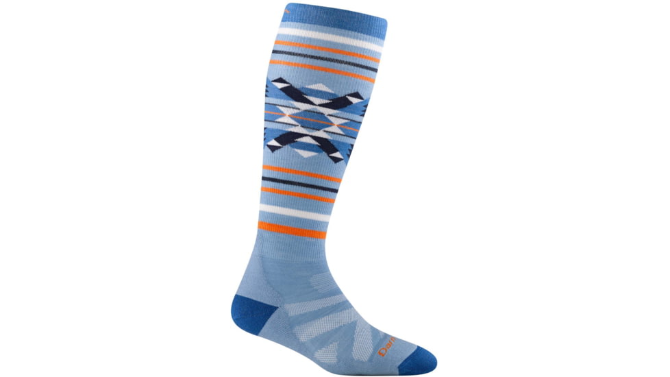 Darn Tough Snowscape OTC Lightweight With Cushion - Womens, Bluebird, Small, 8047-BLUEBIRD-S-DARN