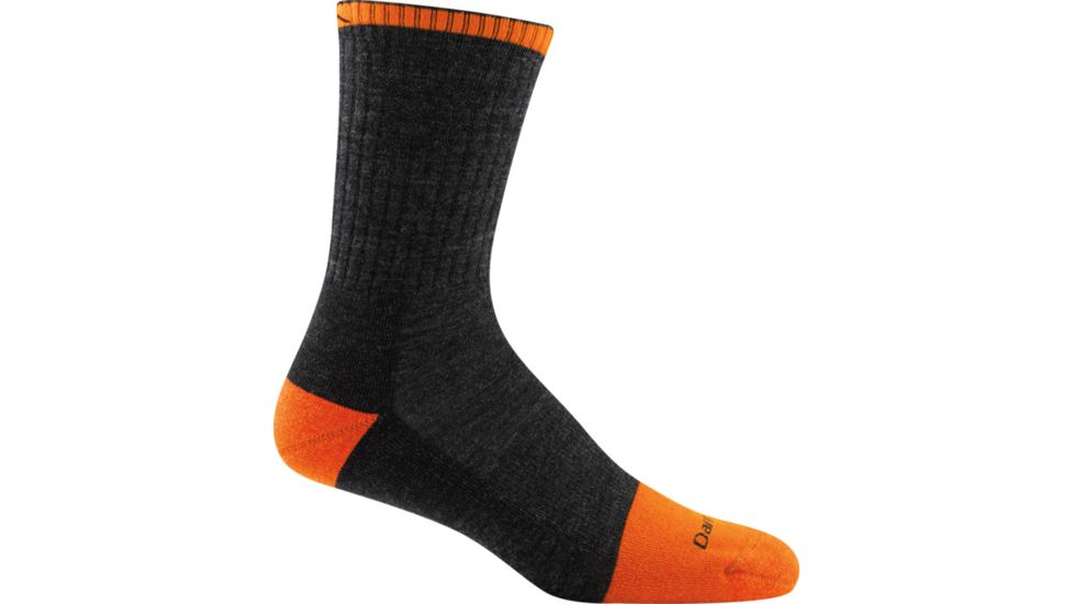 Darn Tough Steely Micro Crew Cushion w/ Full Cushion Toe Sock - Mens, Graphite, Medium, 2007-GRAPHITE-M-DARN