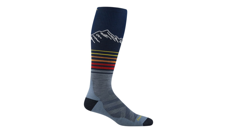Darn Tough Steep Lines OTC Lightweight with Cushion Socks - Mens, Eclipse, Medium, 8052-ECLIPSE-M-DARN