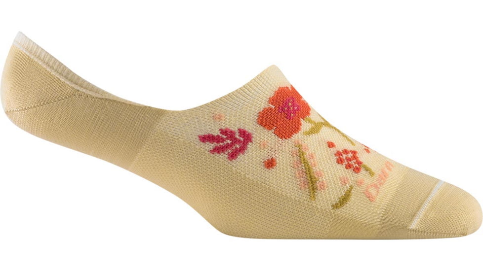 Darn Tough Topless Garden Party No Show Hidden Lightweight Sock - Womens, Morning Sun, Large, 6072-MORNING-SUN-L-DARN