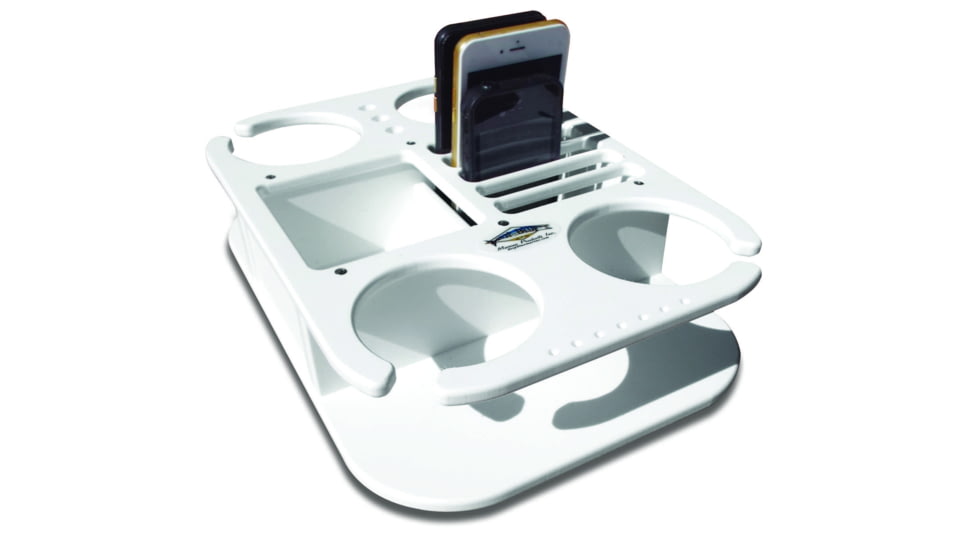 Deep Blue 2 Cup Drink Holder w/ Cell Phone Storage