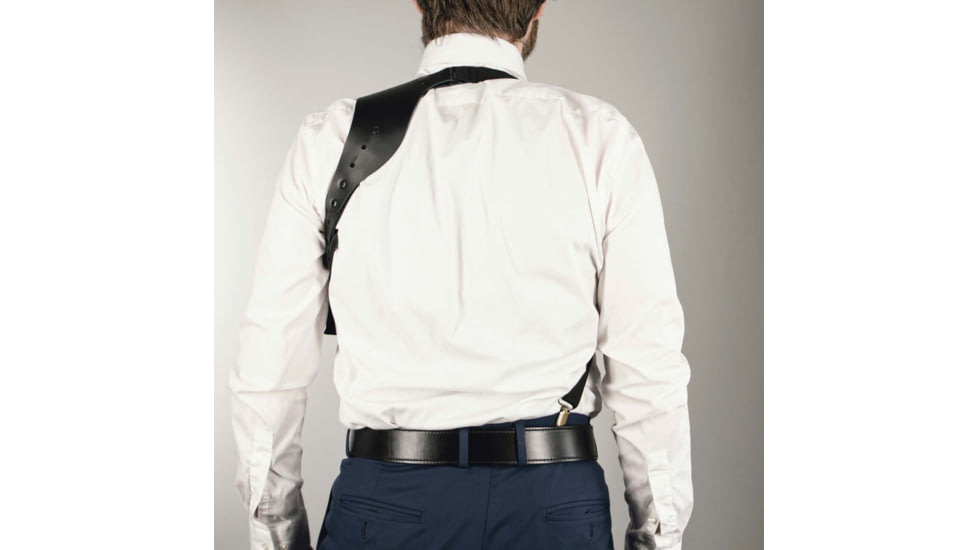 DeSantis C.E.O. Shoulder Rig Leather Holsters, SIG Sauer P365, Right Hand, Plain, Black, 11ZBA8JZ0