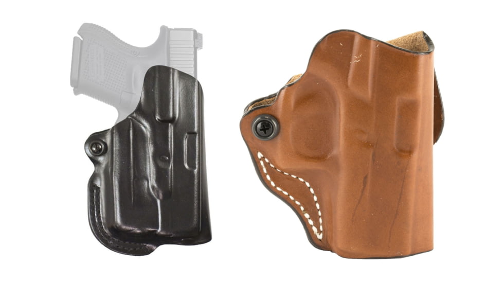 DeSantis Mini Scabbard Holster for Glocks, Style 019, Black, Tan