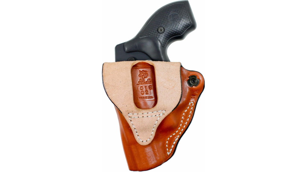 DeSantis Mini Scabbard Leather Belt Holsters - SIG Sauer, SIG P938, Left Hand, Plain, Tan, 019TB37Z0