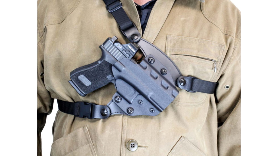 DeSantis Outdraw Chest Rig, Right, Kydex, S&amp;W M&amp;P Compact .22, S&amp;W Per. Cent. M&amp;P 9 Shield E, 209KA1RZ0