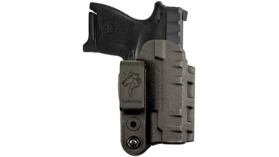DeSantis Slim-Tuk Leather IWB Holster Sig P365 w/ Surefire XSC/Sig P365 XL w/ Surefire XSC, Ambidextrous, Black, 137KJ9VZ0