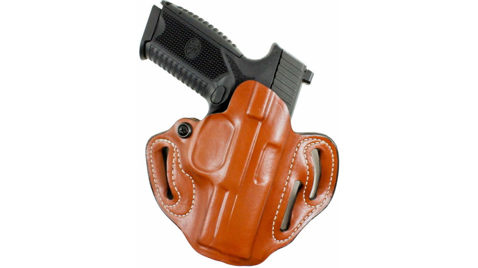 DeSantis Speed Scabbard Leather OWB Belt Holsters, Colt Python, Trooper 4in, S&amp;W L Frame 4in, Ruger GP100 4in, Dan Wesson 15/2, 15/2V, 15/2VH 4in, Right Hand, Plain, Tan, 002TA34Z0