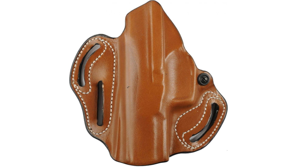 DeSantis Speed Scabbard Leather OWB Belt Holsters, Colt Python, Trooper 4in, S&amp;W L Frame 4in, Ruger GP100 4in, Dan Wesson 15/2, 15/2V, 15/2VH 4in, Right Hand, Plain, Tan, 002TA34Z0