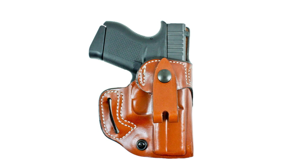 DeSantis The Osprey OWB/IWB Leather Holster, Springfield Armory Hellcat 3in, Right Hand, Plain, Tan, 159TA9PZ0