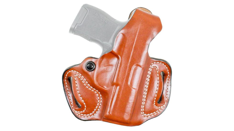 DeSantis Mini Slide OWB Leather Holster. Fn Reflex , Left Hand, Tan, 086TB2YZ0