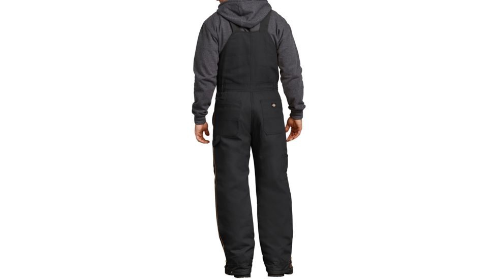 Dickies Duck Insulated Bib Overalls, Black - TB839BKMS