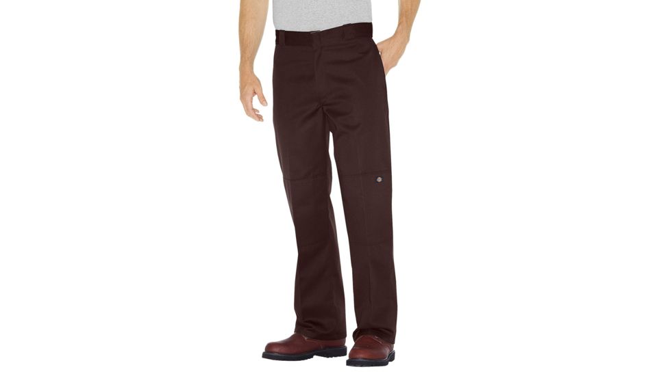 Dickies - Loose Fit Double Knee Work Pant, Dark Brown - 85283DB 38 34