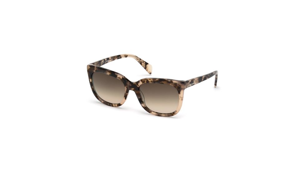 Diesel DL0084 Sunglasses - Coloured Havana Frame Color