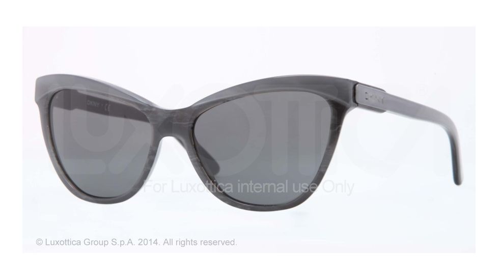 DKNY DY4116 Single Vision Prescription Sunglasses DY4116-343887-56 - Lens Diameter 56 mm, Frame Color Top Grey On Black