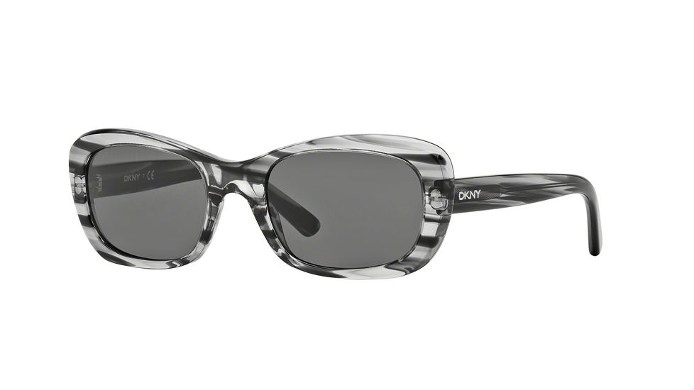 DKNY DY4118 Progressive Prescription Sunglasses DY4118-364987-51 - Lens Diameter 51 mm, Frame Color Striped Grey