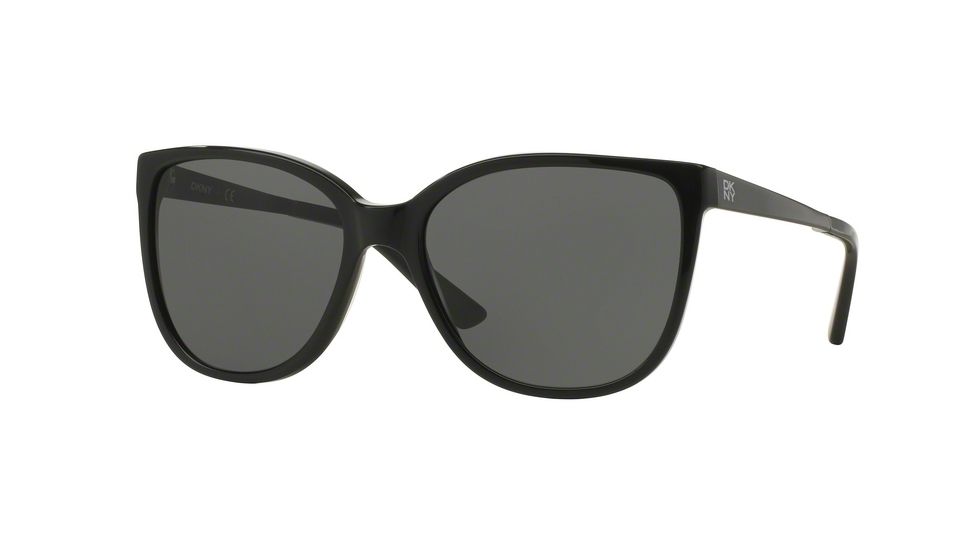 DKNY DY4137 Progressive Prescription Sunglasses DY4137-369487-58 - Lens Diameter 58 mm, Frame Color Black/satin Black