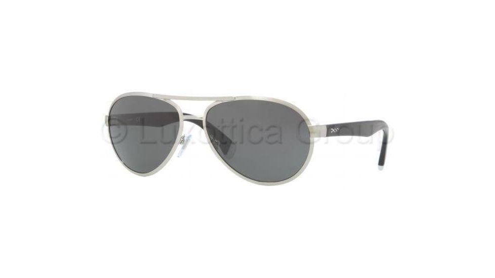 DKNY DY5069 Progressive Prescription Sunglasses DY5069-101087-5815 - Lens Diameter 58 mm, Frame Color Brushed Silver