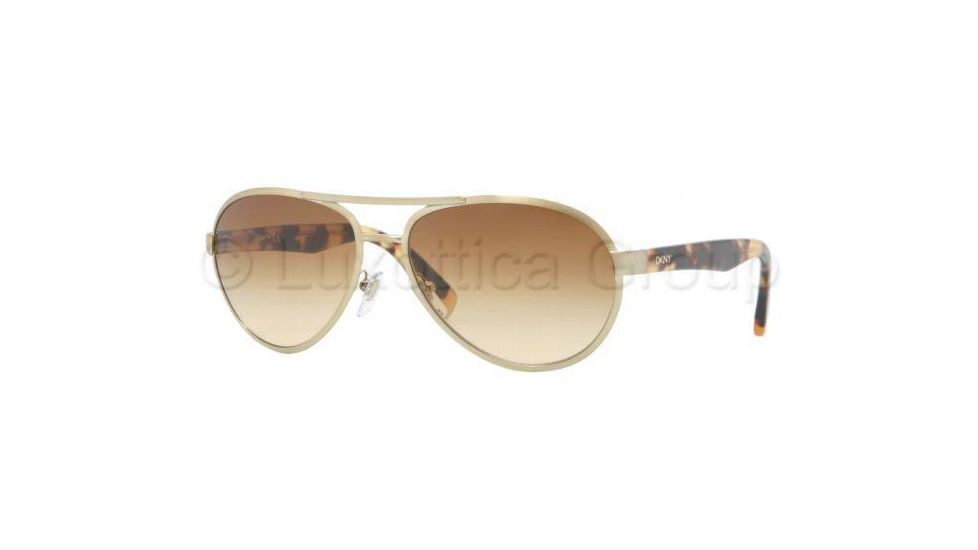 DKNY DY5069 Progressive Prescription Sunglasses DY5069-11882L-5815 - Lens Diameter 58 mm, Frame Color Brushed Pale Gold